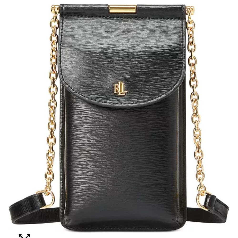 Lauren Ralph Lauren Saffiano Leather Phone Crossbody